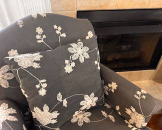 Very subtle when you see it in person and rich looking. Also very comfortable.