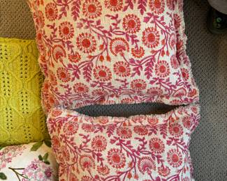 Quality 17" by 17 inch pillows