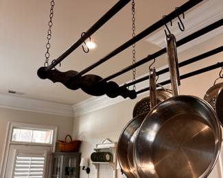 The pots and the rack  for sale