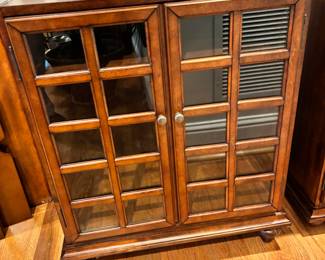 We have three of these side tables, nightstand… With turntable tops from Ballard designs they know you're in great shape