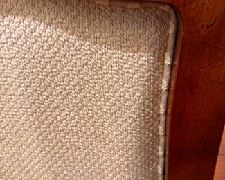 Close-up of the chair back fabric