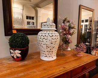 Gigantic ginger jar 32" tall