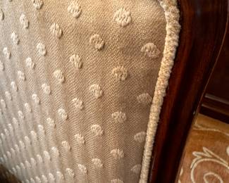 Timeless and rich design on all eight very clean chairs in beautiful condition