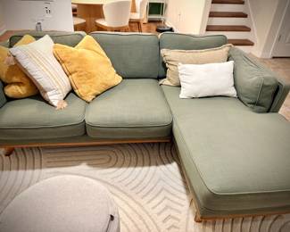 Article Forest Green Right Sectional Sofa - $1000