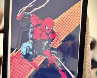 Signed Ryan Stegman Spiderman Framed Print - $15