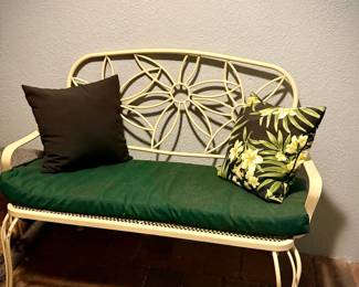 Outdoor Bench w/ Pillows - $25