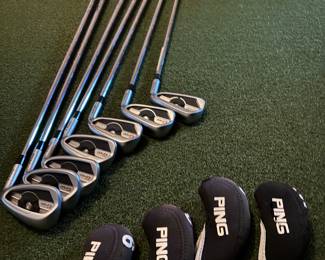 Gold clubs Ping G400