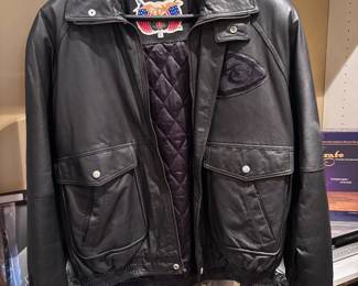 Vintage Jeff Hamilton KC Chiefs leather jacket