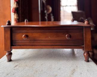 Antique Mahogany Writing Table. Measures 18" x 14" x 9" H. Photo 1 of 3. 