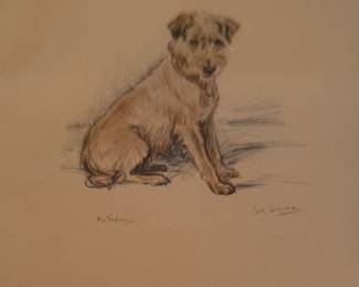 "My Tailwagger," Lucy Dawson. Measures "16" x 18" Overall. Photo 2 of 2. 