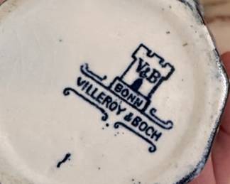 Pair of Villeroy & Boch Delft Vases. Pair of Villeroy & Boch Delft Vases. Photo 2 of 2. 