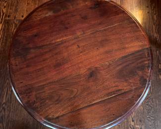 Mahogany Pedestal Side Table. Measures 24" D x 30" H. Photo 2 of 3. 