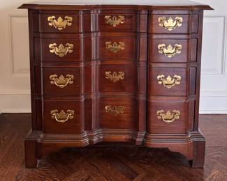 Hickory Chair Queen Anne Style Chest of Drawers — Historic James River Plantation Collection. Measures 36" W x 19" D x 32" H. Photo 1 of 5. 