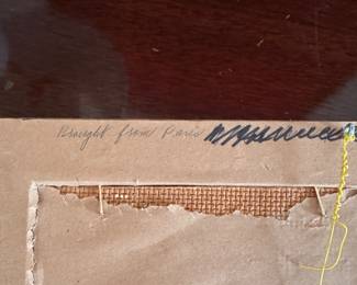 Paris Landscape on Board Signed By Artist. Measures 12" x 10" Overall. Photo 4 of 4. 