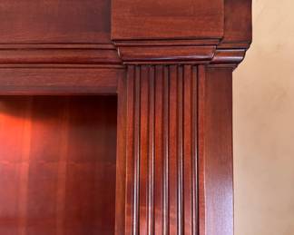 Mahogany Federal-Style Bookcase with Interior Lighting - 2 Available. Great As Is But Would Be Wonderful Painting. Ask Us For Resources. Each Measures 46" W x 18" D x 82" H. Photo 2 of 3. 
