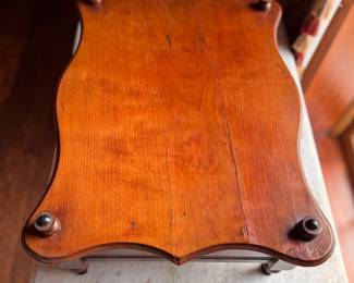 Antique Mahogany Writing Table. Measures 18" x 14" x 9" H. Photo 2 of 3. 