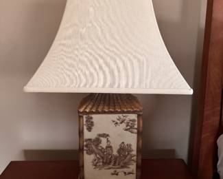 Pair of Pagoda Table Lamps. Each Measures 25" H. Photo 1 of 2. 