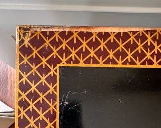 Union National Black Lacquer Chinoiserie Buffet / Cabinet. Measures 52" W x 20" D x 34" H. Photo 7 of 9. 