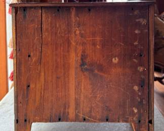 Antique English Salesman Sample: Miniature Empire Style Chest of Drawers. Photo 3 of 3. 