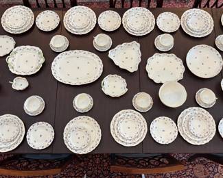 Herend Blue Garland Porcelain China - 6-Piece Placesetting for 12 PLUS Serving Pieces. Photo 3 of 3. 