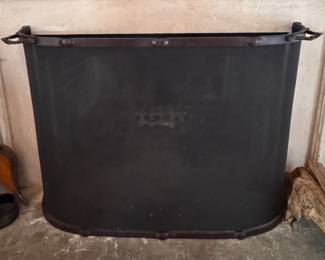 Wrought Iron Fireplace Screen. Measures 44" W x 11" D. Photo 1 of 2. 