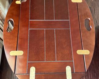 Butler's Tray Table Bar Cart. Great As Is But Would Be Wonderful Painted. Ask Us For Resources! Measures 35" x 25" x 29" H. Photo 2 of 4. 