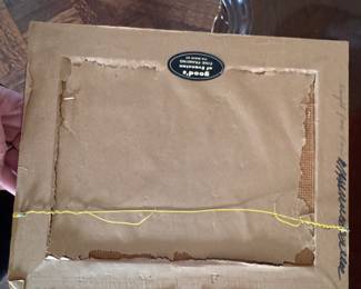 Paris Landscape on Board Signed By Artist. Measures 12" x 10" Overall. Photo 3 of 4. 