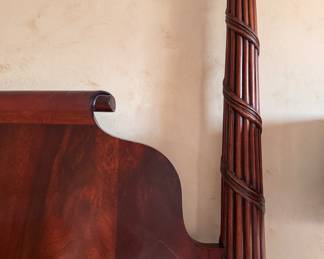 Mahogany Four Poster King Size Bed Frame. Measures 86" L x 84" H x 90" H. Photo 1 of 2. 