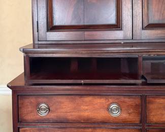 Ethan Allen Newport Kent Dresser and Media Cabinet. Measures 58" W x 84" D x 20" H. Photo 2 of 3. 