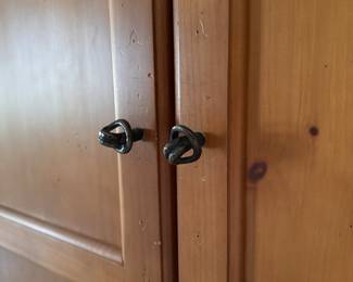 Pine Cabinet / TV Cabinet / Armoire. Measures 50" W x 25" D x 80" H. Photo 4 of 4. 