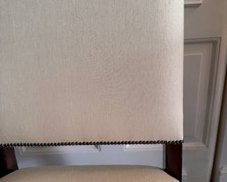 Set of 8 Upholstered Side Chairs with Mahogany Frames. Each Measures 22" W x 20" D with 20" Seat Height. Photo 2 of 4. 