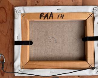 Paris Landscape Signed by Artist. Measures 8" x 10"; 18" x 20" Overall. Photo 3 of 3. 