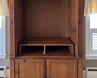 Pine Cabinet / TV Cabinet / Armoire. Measures 50" W x 25" D x 80" H. Photo 2 of 4. 