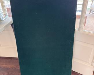 Georgian Style Flame Mahogany Double Pedestal Dining Table with Custom Pads. Table Measures 80" W x 40" D x 30" H with 28.5" Clearance. It's Pictured with Two Leaves. Photo 5 of 5. 