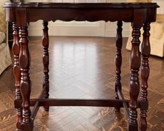 Antique Accent Table. Measures 32" W x 18" D x 30" H. Photo 1 of 3. 