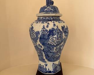 Pair of Vintage Ginger Jars on Stands. Each Measures 24" H. Photo 1 of 3. 