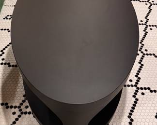 Noir Eclipse Black Iron Oval Coffee Table. Measures 49" W x 30" x 19" H. Photo 3 of 3. 