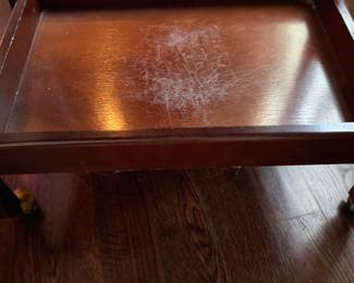 Butler's Tray Table Bar Cart. Great As Is But Would Be Wonderful Painted. Ask Us For Resources! Measures 35" x 25" x 29" H. Photo 4 of 4. 