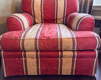 Baker Furniture Club Chair With Down Filled Cushion. May Need ReUpholstering. Matching Ottoman Available, Too. Club Chair Measures 38" W x 40" D. Photo 1 of 4. 