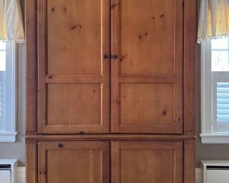 Pine Cabinet / TV Cabinet / Armoire. Measures 50" W x 25" D x 80" H. Photo 1 of 4. 