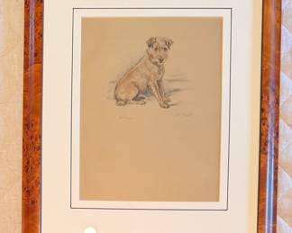 "My Tailwagger," Lucy Dawson. Measures "16" x 18" Overall. Photo 1 of 2. 
