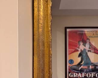 Gilt Gold Wood Mirror - 2 Available. Measures 44" x 56".  Photo 2 of 2. 