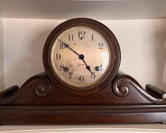 Sessions Wood Tambour-Style Mantle Clock. 