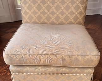 Pair of Slipper Chairs. Each Measures 26" W x 34" D. Photo 2 of 6. 