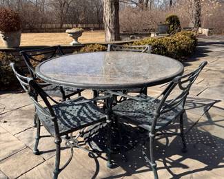 Wrought Iron Dining Set. 