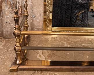 Brass Fireplace Fender. Measures 55" W x 10" D. Photo 3 of 3. 