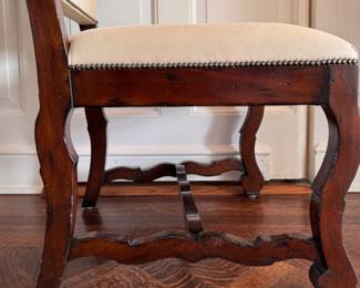 Set of 8 Upholstered Side Chairs with Mahogany Frames. Each Measures 22" W x 20" D with 20" Seat Height. Photo 4 of 4. 