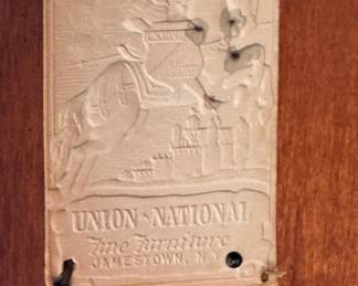 Union National Black Lacquer Chinoiserie Buffet / Cabinet. Measures 52" W x 20" D x 34" H. Photo 9 of 9. 