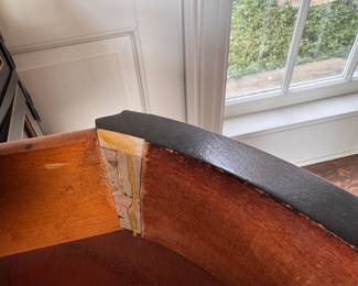 Union National Black Lacquer Chinoiserie Buffet / Cabinet. Measures 52" W x 20" D x 34" H. Photo 5 of 9. 