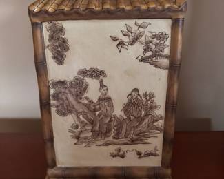 Pair of Pagoda Table Lamps. Each Measures 25" H. Photo 2 of 2. 